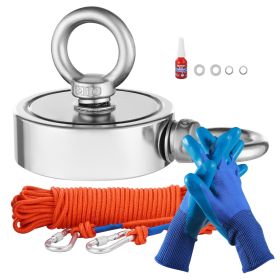 Magnet Fishing Kit, 1000 LBS/454 Kg Double-Sided Pulling Force Strong Magnet Fishing Kit