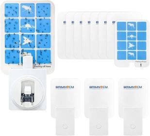 Blue Light Bug Catcher Indoor Plug in, Gnat Traps for House, Indoor Fly Trap for Fruit Fly, Moth and Mosquito, Flying Insect Catcher