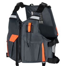 Life Vest for Watersports (PFD), Life Jacket with Waterproof Nylon & 110N Buoyancy, Life Vest/Jacket for Any Water Activity-Fishing, Kayaking