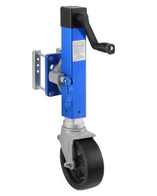 Trailer Jack with Wheel, 1600 lbs Heavy Duty Swivel Boat Trailer Jack PP Single Wheel, 10" Lift
