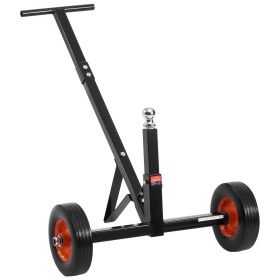 Heavy-Duty Trailer Dolly, 600lbs Tongue Weight Capacity, Carbon Steel Trailer Mover with 1-7/8 in Hitch Ball and 10 in Solid Tires