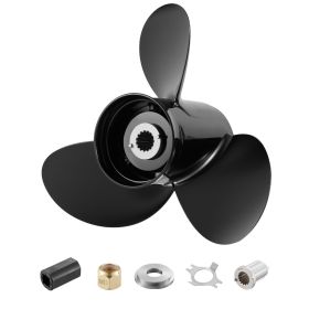Outboard Propeller, Upgrade OEM 15 Spline Tooth Aluminum Outboard Boat Propeller Fit Mercury Engines 40-140 HP, 4-1/4" Gearcase, 3-Blade (Diameter x Pitch: Dia x Pitch 13 1/4x17)