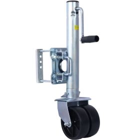 Trailer Jack, Boat Trailer Jack 34.5 in, Bolt-on Trailer Tongue Jack Weight Capacity 1500 lb, with PP Wheels and Handle for Lifting RV Trailer (Color: as Pic)